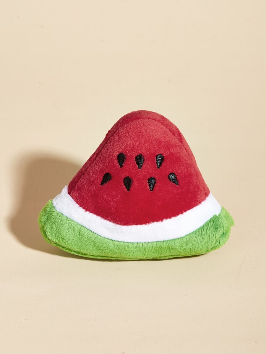 Watermelon Shaped Pet Sound Toy - Multicolor - View 1