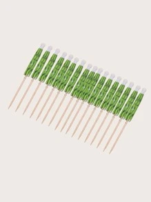 10入組椰子樹設計蛋糕裝飾 - 彩色 - 查看 2