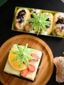 10入組椰子樹設計蛋糕裝飾 - 彩色 - 查看 4