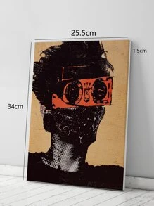 Figure Graphic Waterproof Hanging Painting - Multicolor - View 6