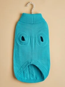 Áo len màu cho thú cưng - Màu xanh lam - Xem 4