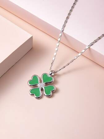 幸運草吊墜項鏈