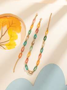 Vòng cổ & vòng tay khối màu - Nhiều màu - Xem 2