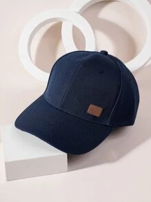 1 Unisex Y2k Style Small Label Baseball Cap Outdoor Sun Protection Hat Suitable For Outdoor Sports Sunshade Daily Commuting - Navy Blue - View 2