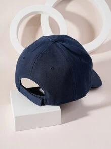 1 Unisex Y2k Style Small Label Baseball Cap Outdoor Sun Protection Hat Suitable For Outdoor Sports Sunshade Daily Commuting - Navy Blue - View 3