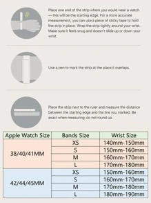 Correa de reloj compatible con Apple Watch trenzado - Naranja - Ver 4