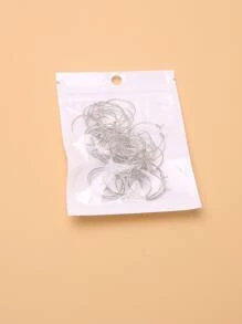 50 cái 25mm Vòng khuyên tai Phụ kiện - Bạc - Xem 3