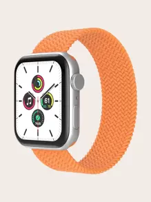Correa de reloj compatible con Apple Watch trenzado - Naranja - Ver 1