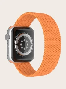 Correa de reloj compatible con Apple Watch trenzado - Naranja - Ver 2