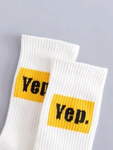 Vớ cổ của nam phi hành đoàn - trắng - Xem 2