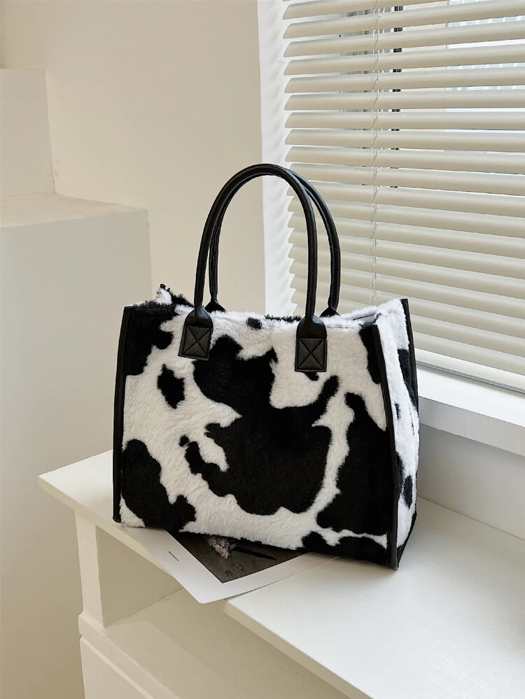 fluffy tote bag shein