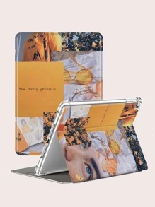 Aesthetic Collage Case Compatible With iPad - Multicolor - View 1
