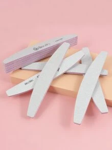 klimonla Bộ 5 Bán Buôn Màu Xám Móng Tay Nghệ Thuật Tập Tin 100/180 Đệm Móng Tay Nghệ Thuật Chà Nhám Các Tập Tin Salon Làm Móng Gel UV Đầu Móng Chân dụng Cụ Vôi Một Góc - Xám - Xem 2