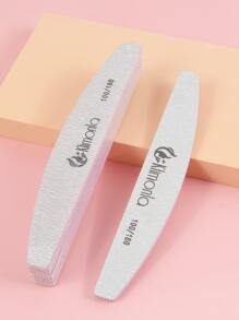 klimonla Bộ 5 Bán Buôn Màu Xám Móng Tay Nghệ Thuật Tập Tin 100/180 Đệm Móng Tay Nghệ Thuật Chà Nhám Các Tập Tin Salon Làm Móng Gel UV Đầu Móng Chân dụng Cụ Vôi Một Góc - Xám - Xem 5