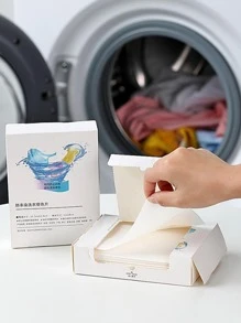 24pcs Anti Staining Laundry Paper - White - View 4