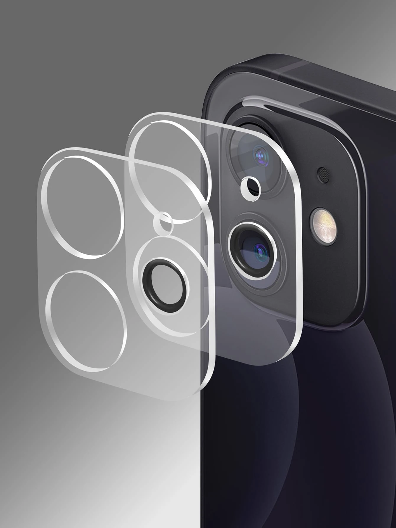 2個 スマホ用カメラレンズ 保護 液晶保護フィルム