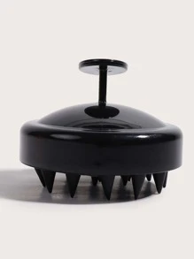 頭髮頭皮洗髮刷軟頭皮按摩器女士和男士頭皮護理 - 黑色 - 查看 1