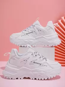 Giày vải lưới thoáng khí cho nữ đế dày, giày thể thao màu trắng đa năng thích hợp cho các bữa tiệc, mặc hàng ngày, đi nghỉ, có đệm và bền, mặc ngoài trời thường ngày, thể thao cho các cặp đôi, đi bộ đường dài ngoài trời - trắng - Xem 2