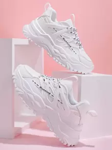 Giày vải lưới thoáng khí cho nữ đế dày, giày thể thao màu trắng đa năng thích hợp cho các bữa tiệc, mặc hàng ngày, đi nghỉ, có đệm và bền, mặc ngoài trời thường ngày, thể thao cho các cặp đôi, đi bộ đường dài ngoài trời - trắng - Xem 3