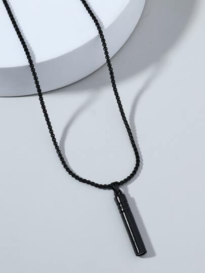 Fashionable and Popular Men Whistle Charm Necklace Punk Hip Pop Style Alloy Material for Jewelry Gift and for a Stylish Look