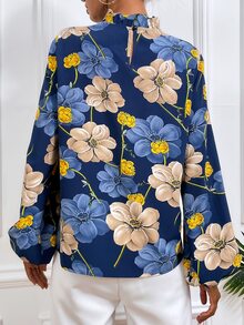 SHEIN LUNE 印花小高領襯衫 - 彩色 - 查看 2