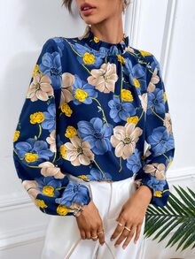 SHEIN LUNE 印花小高領襯衫 - 彩色 - 查看 6