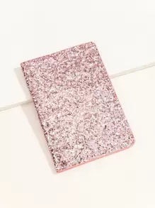Fashionable Pink Glitter Passport Holder - Pink - View 3