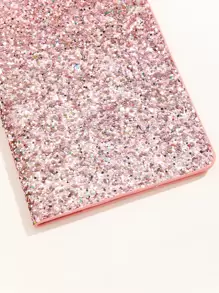Fashionable Pink Glitter Passport Holder - Pink - View 6