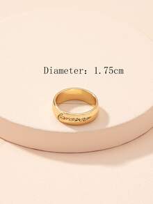 Anillo grabado con letra