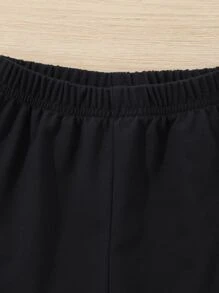 Baby Kangaroo Pocket Hoodie & Joggers - Black - View 5