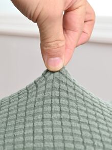 1入組提花織物椅套通用尺寸椅套餐廳座椅套家居裝飾 - 綠色 - 查看 2