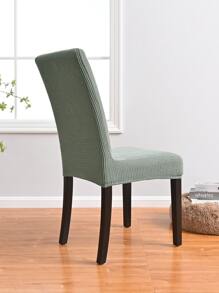 1入組提花織物椅套通用尺寸椅套餐廳座椅套家居裝飾 - 綠色 - 查看 4