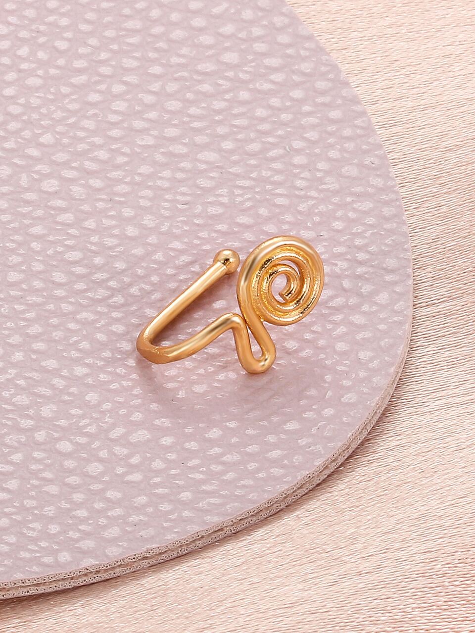 Spiral Decor Nose Cuff Unisex Fashion Punk Body Piercing Jewelry