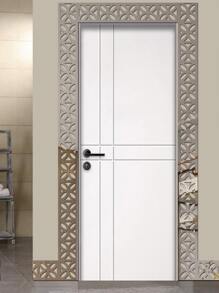 10pcs Mirror Surface Tile Beauty Seam Sticker - Silver - View 2