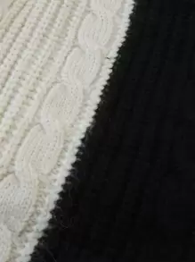 SOLOCOTE Sweater Anak Wanita Blok Warna Casual - MultiWarna - View 7