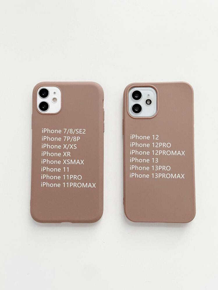 Plain Phone Case - Brown - View 4