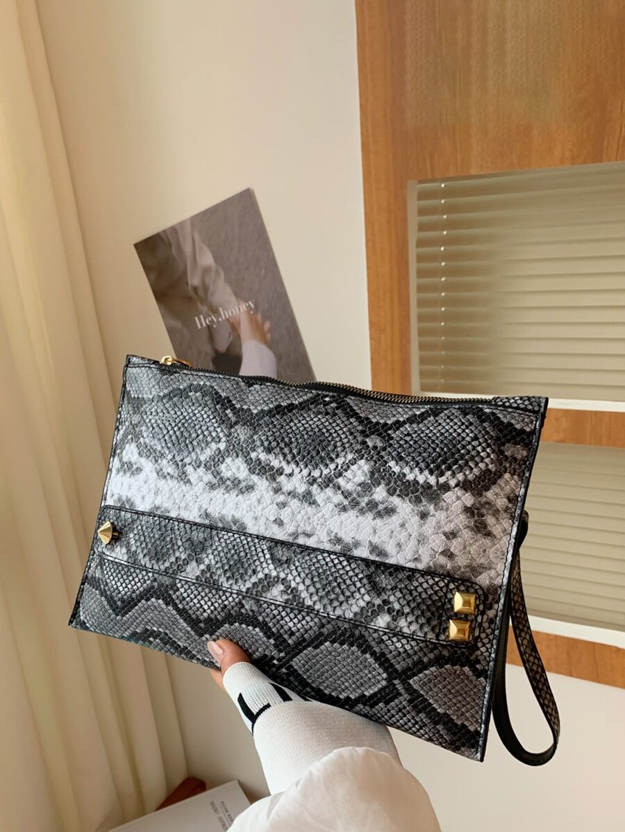 Trang trí khảm nạm Da rắn Ly hợp , Cho văn phòng , Làm việc , Làm Việc  , Commute - màu đen - Xem 1