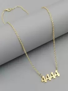 Vòng cổ Number Charm - Vàng - Xem 1