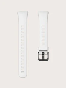 Plain Watchband Compatible With Huawei Band 6 - White - View 5
