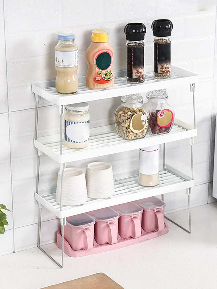 ชั้นวางของในครัว 1 ชิ้น - สีขาว - ดู 1