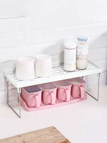 ชั้นวางของในครัว 1 ชิ้น - สีขาว - ดู 4