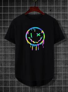 Manfinity LEGND Tops Nam Đồ họa Đường phố - màu đen - Xem 1