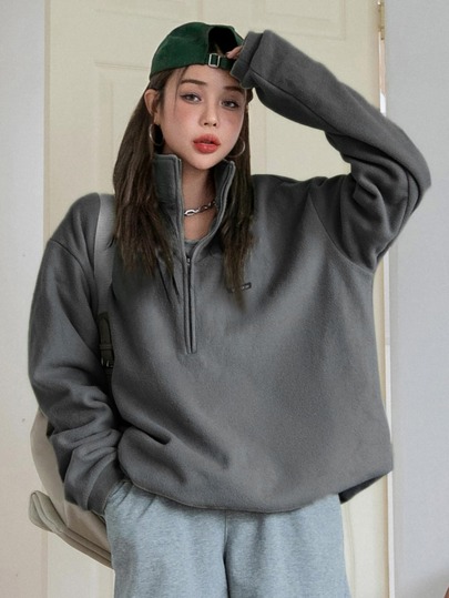 DAZY オーバーサイズスウェットシャツ ドロップショルダー