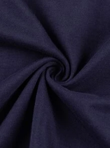 男孩素色長袖T恤 - 藏蓝色 - 查看 5