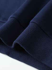 男孩標語圖案保暖衛衣