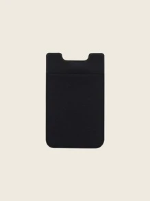 Minimalist Adhesive Card Holder Bag - Black - View 2
