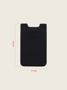 Minimalist Adhesive Card Holder Bag - Black - View 7