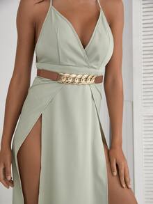 Dây đai trang trí chuỗi - màu nâu - Xem 4