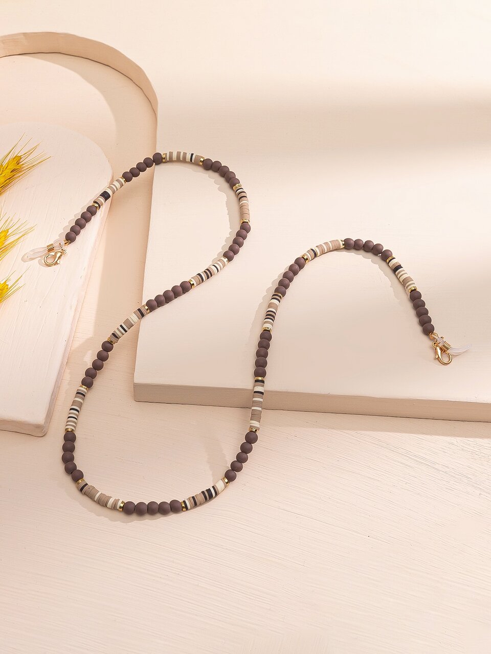 Boho Color Block Beaded Glasses Chain Glasses Accessories For Women