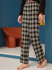 SHEIN Unity 格紋高腰睡褲 - 彩色 - 查看 1